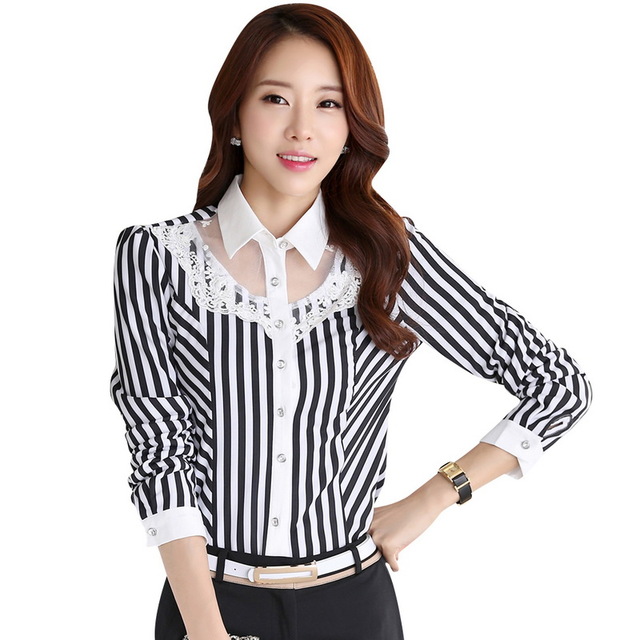 Lace Striped Formal Shirts – HisHerWear