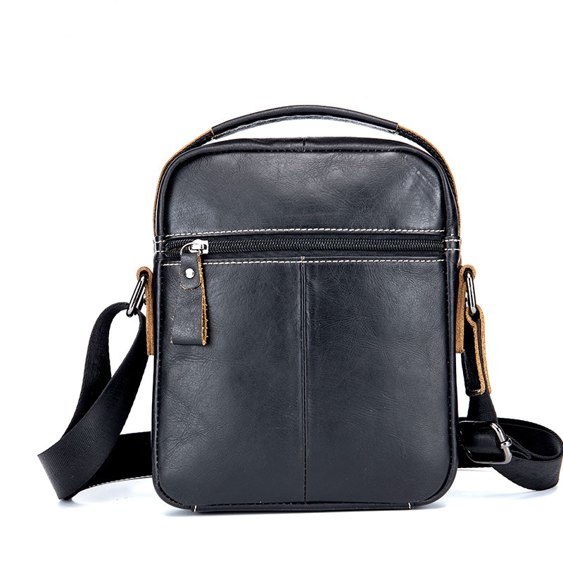 Genuine Leather Men’s Casual Messenger Crossbody Bag – HisHerWear